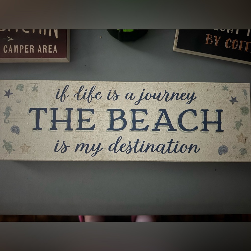 Beach Destination Wall Sign